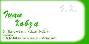 ivan kobza business card